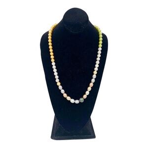 Multicolor Faux Pearl Necklace
